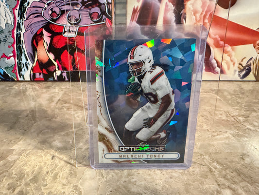 Malachi Toney 2026 Leaf Optichrome Football Platinum Crystal 1/1