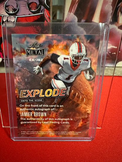 2025 Leaf Trinity Steel Auto 1/1 TreVeyon Henderson + Will Howard + Jamier Brown