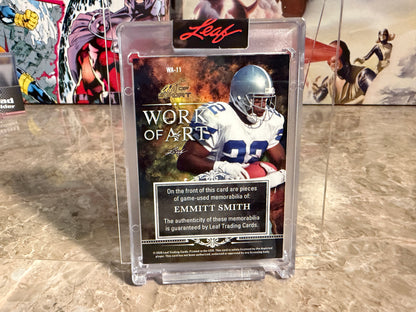 2026 Leaf Art of Sport Emmitt Smith Game-Used Work of Art Tri-Patch