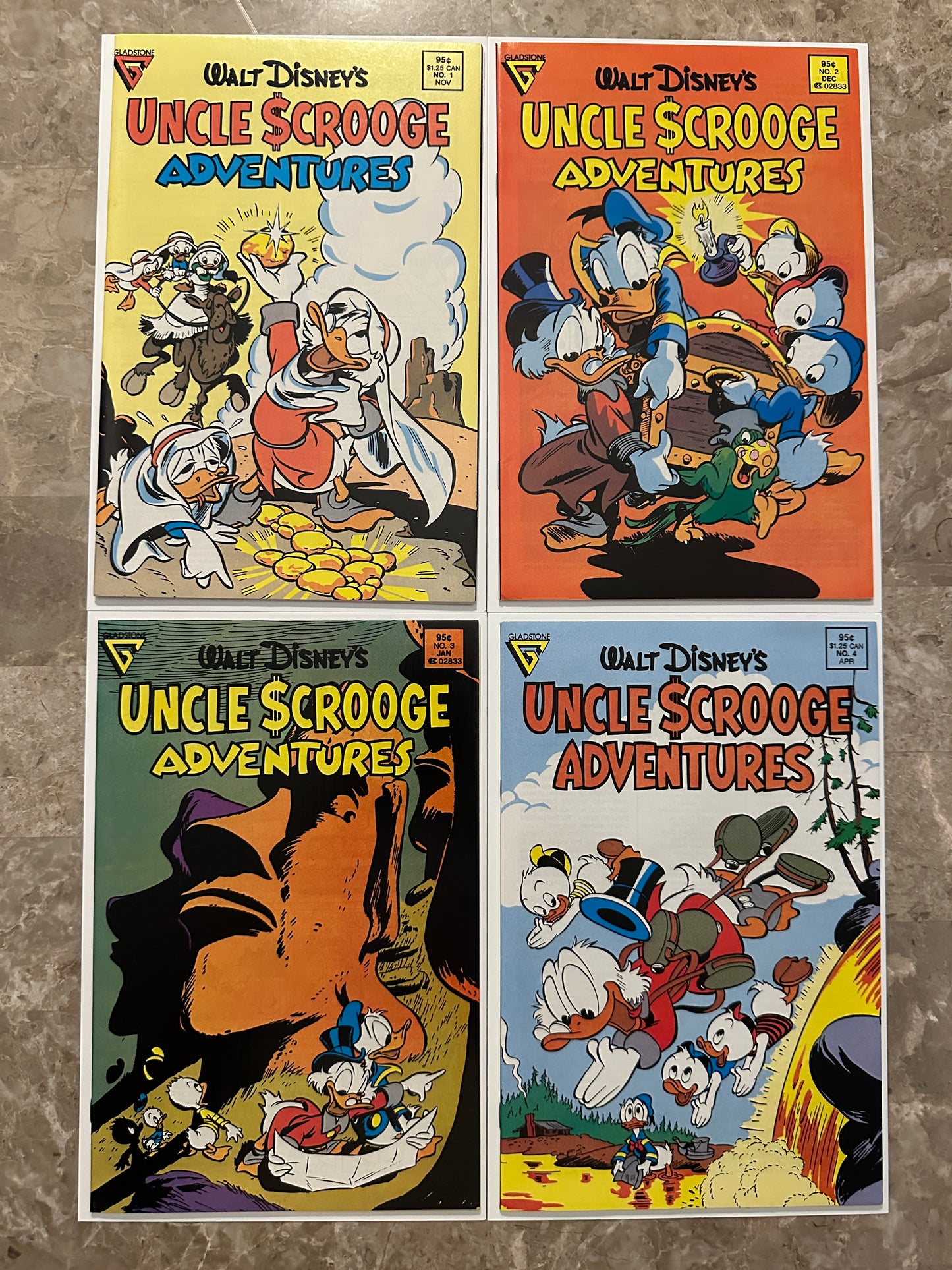 Uncle Scrooge Adventures #1-21 Higher Grade (Gladstone 1987)
