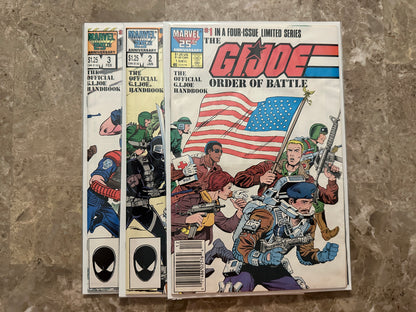 G.I. Joe: Order of Battle #1-3 Some Newsstand (Marvel 1986)