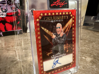 Dee Snyder 2026 Leaf Signature Series Celebrity Series Auto Red Flood Super 1/1