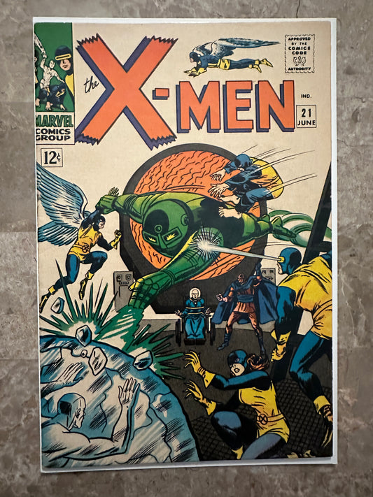 X-Men #21 FN 6.0-6.5 (1966 Marvel Comics) - Pressable 7.0?
