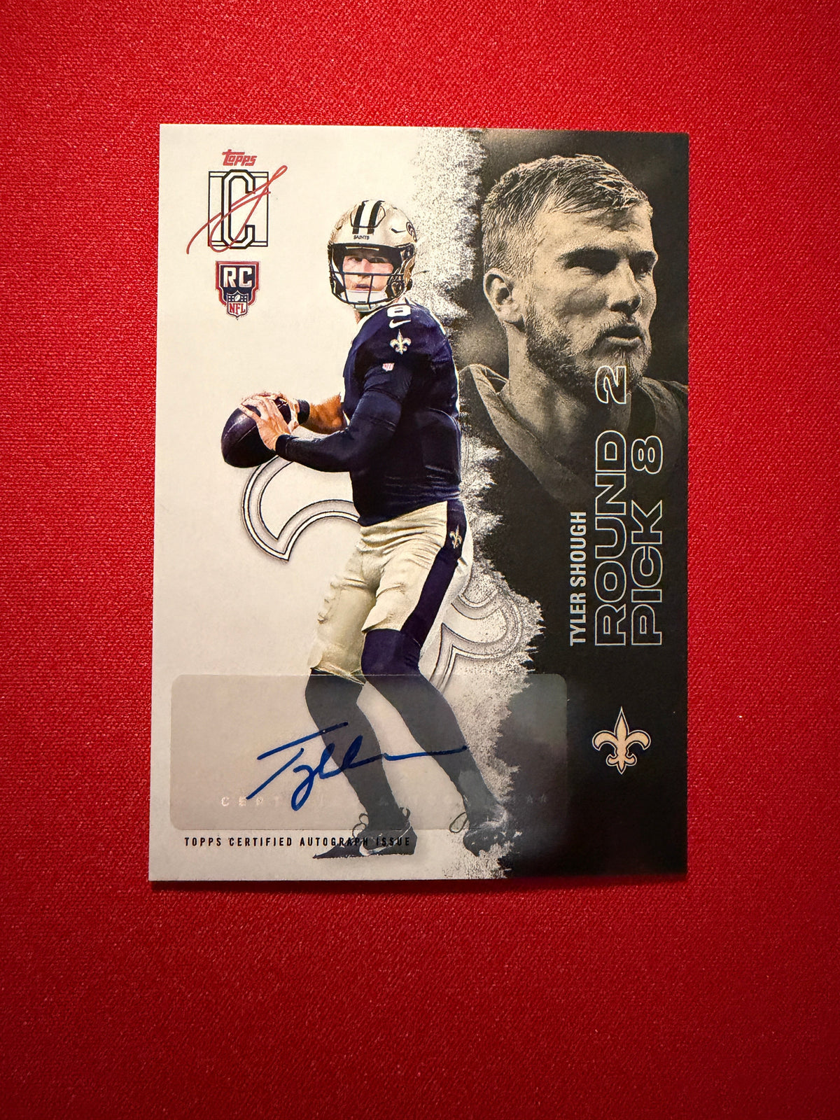 Tyler Shough 2025 Topps Signature Class Football Base Auto #104