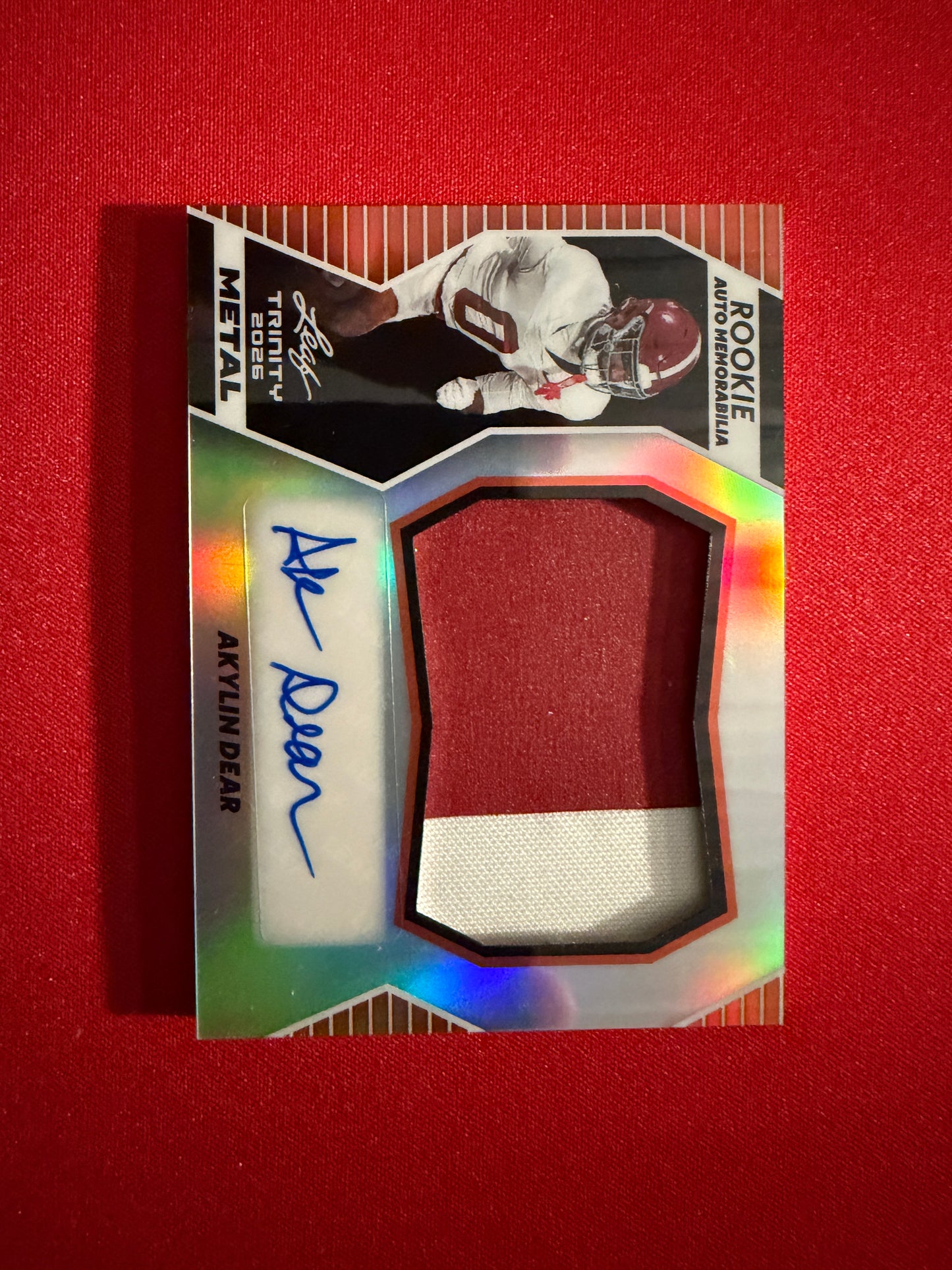 Akylin Dear 2026 Leaf Trinity Rookie Auto Memo Metal Multicolor Patch /7