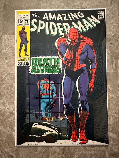 Amazing Spider-Man #75 FN- 5.5 (Marvel Comics 1969) - Beautiful copy for grade