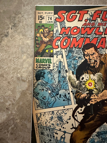 Sgt Fury #74 FN- 5.5 (Marvel Comics 1970)