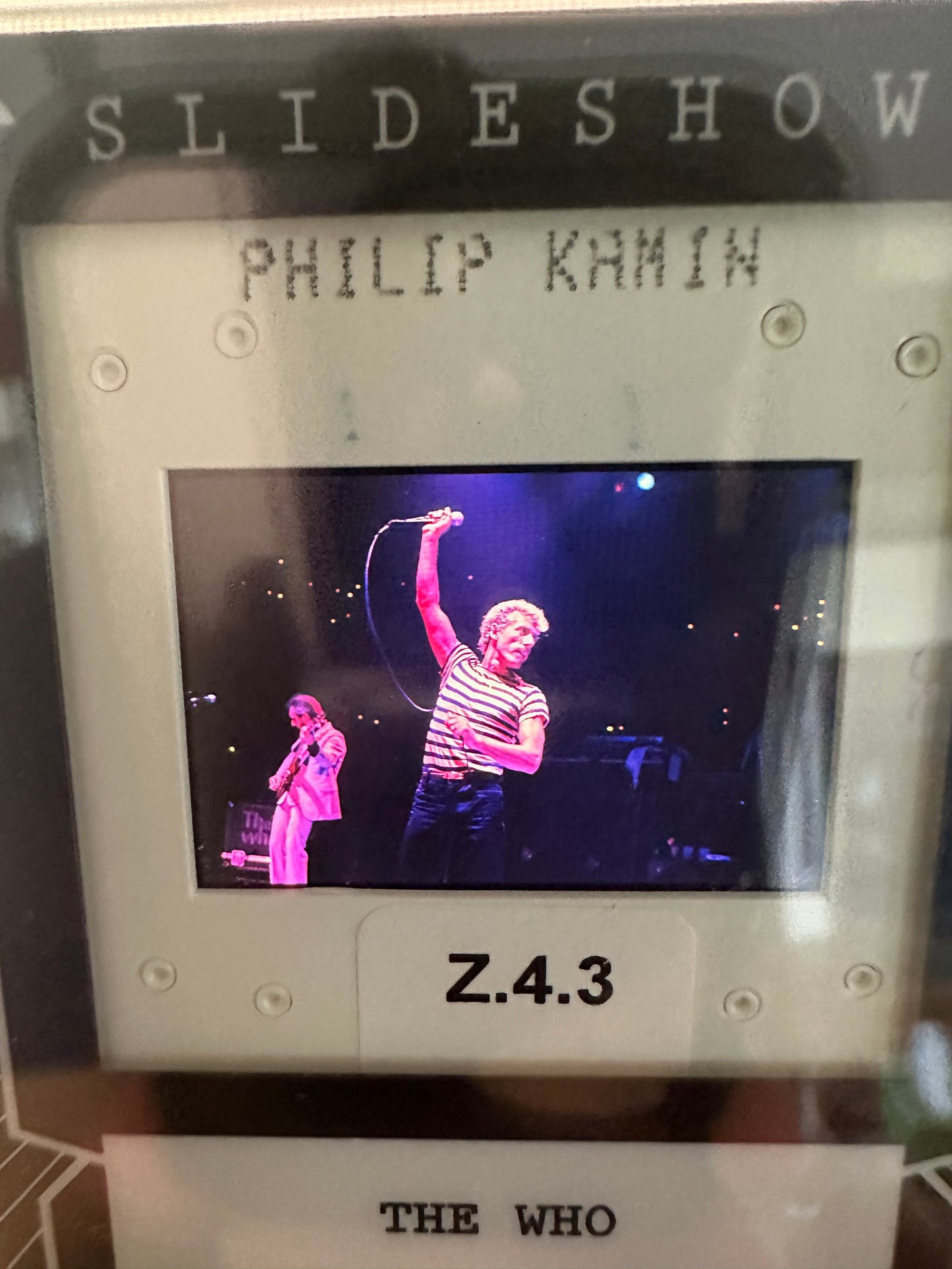 2026 Leaf Slideshow THE WHO 6-Slide LOT Roger Daltrey + Pete Townshend CANDID