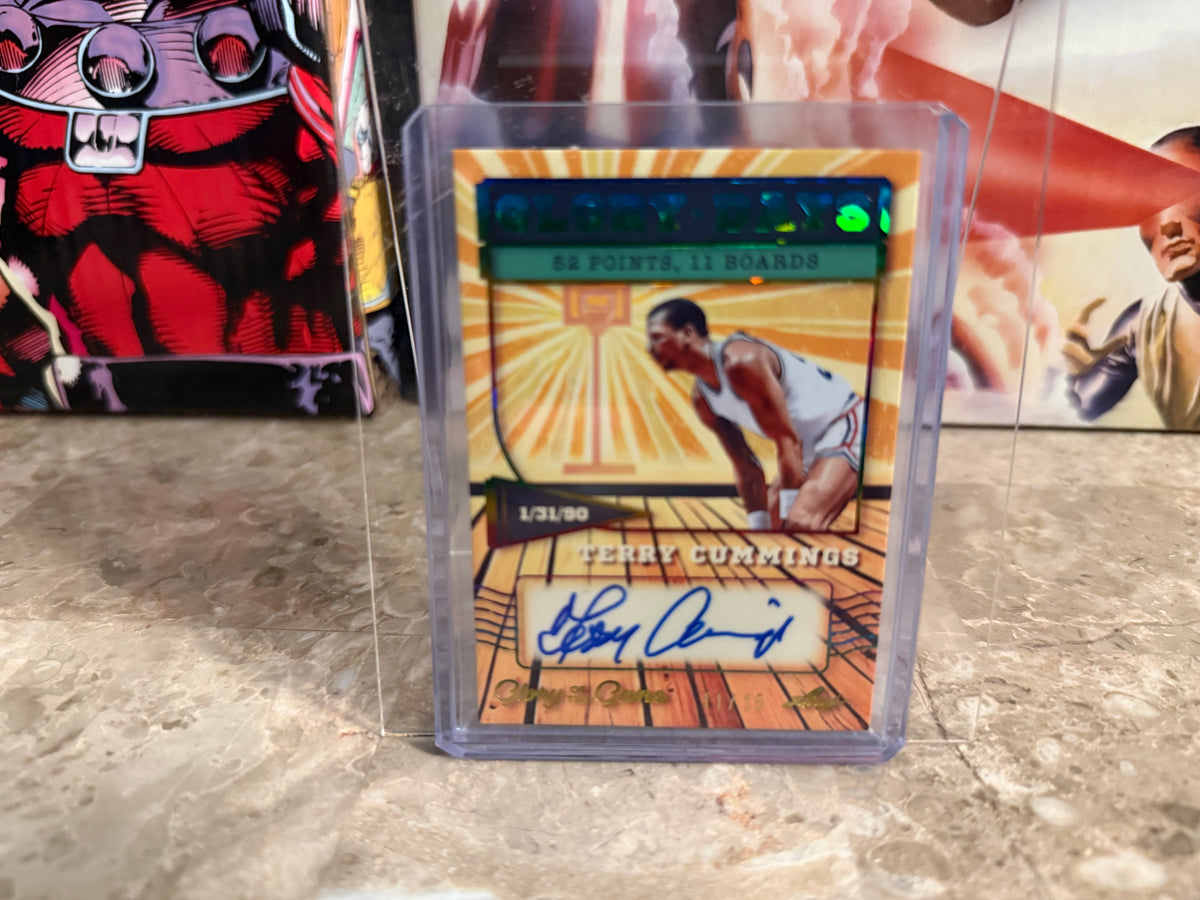 Terry Cummings 2025 Leaf Glory of the Game Glory Days Rainbow Auto /15