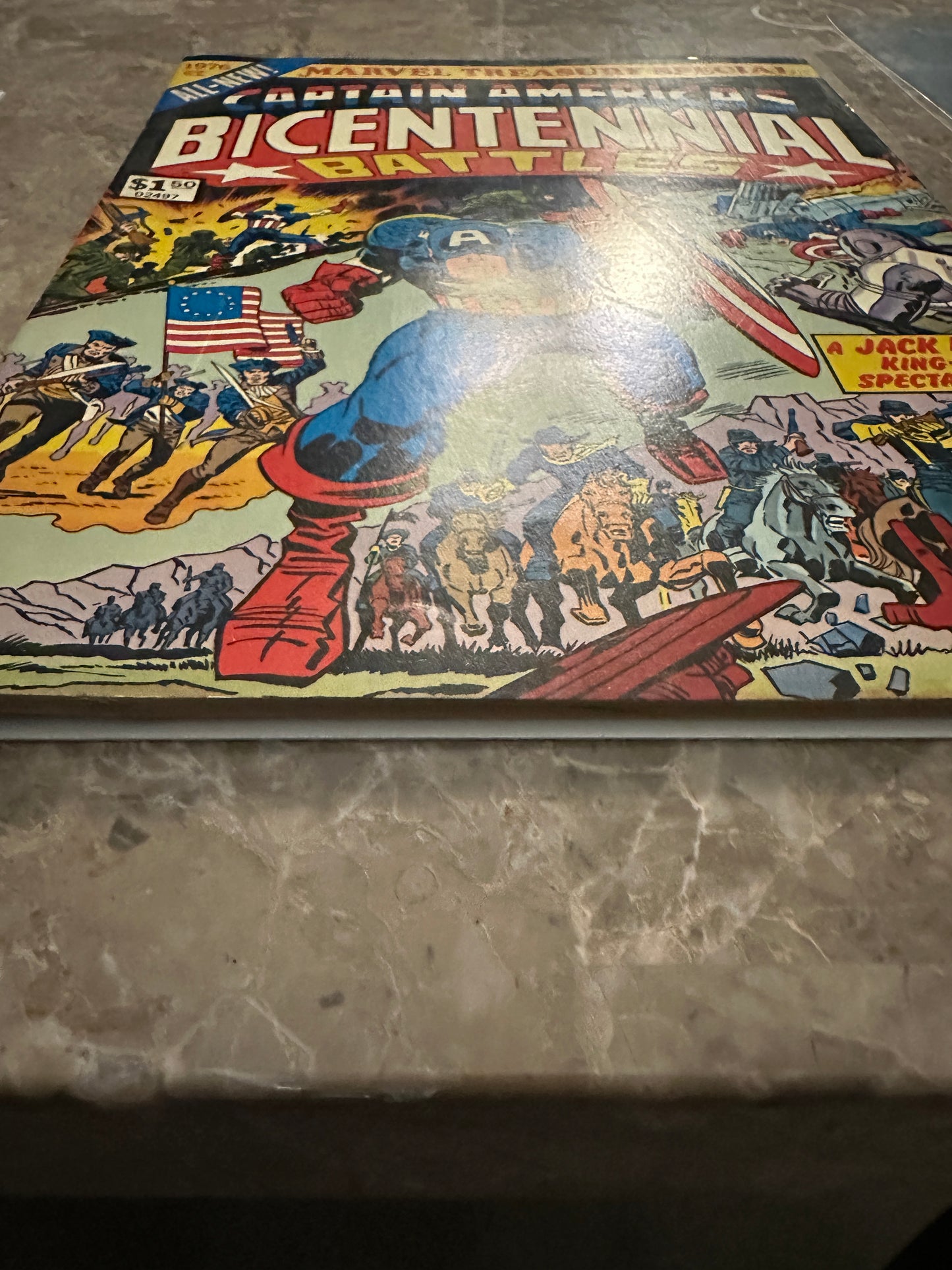 Captain America's Bicentennial Battles FN+ 6.5-7.0 (1976 Marvel Treasury) - Strong Copy