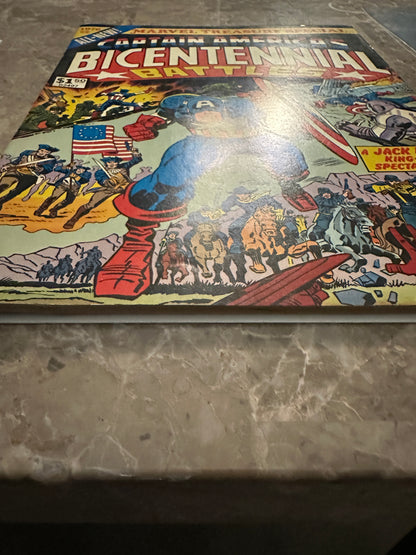 Captain America's Bicentennial Battles FN+ 6.5-7.0 (1976 Marvel Treasury) - Strong Copy