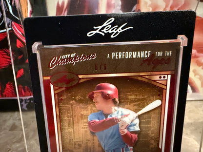 Mike Schmidt 2026 Leaf City of Champions Performance Ages Auto Color Match 6/6