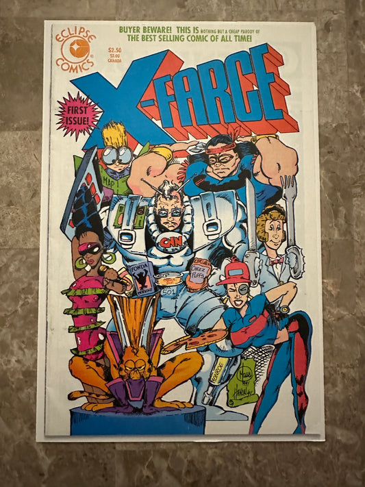 X-Farce #1 FN/VF 7.0 (Eclipse Comics 1992)