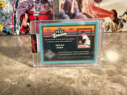Nolan Ryan 2026 Leaf Seasons In the Sun Peak Season Die-Cut Patch /40