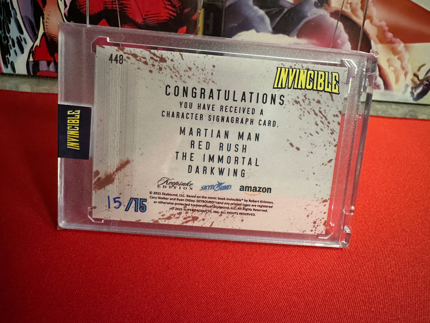 Keepsake Invincible Quad Signagraph Hand Numbered #448 15/15 -2025 Con Exclusive
