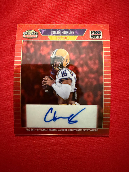 Colin Hurley 2026 Leaf Pro Set Metal 1989 Mini Auto Super Prismatic Red Flood 1/1