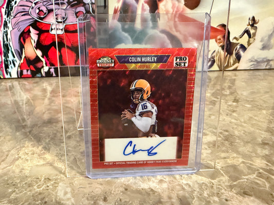 Colin Hurley 2026 Leaf Pro Set Metal 1989 Mini Auto Super Prismatic Red Flood 1/1