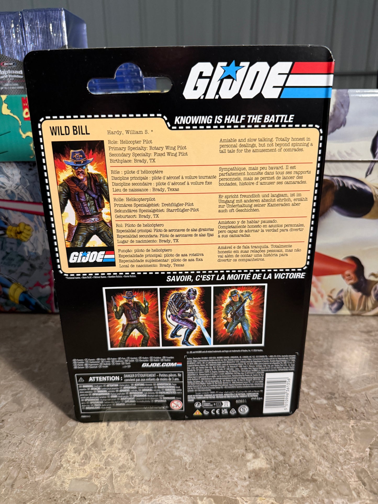 🤠 G.I. Joe Classified Series – William "Wild Bill" Hardy Retro Cardback Action Figure