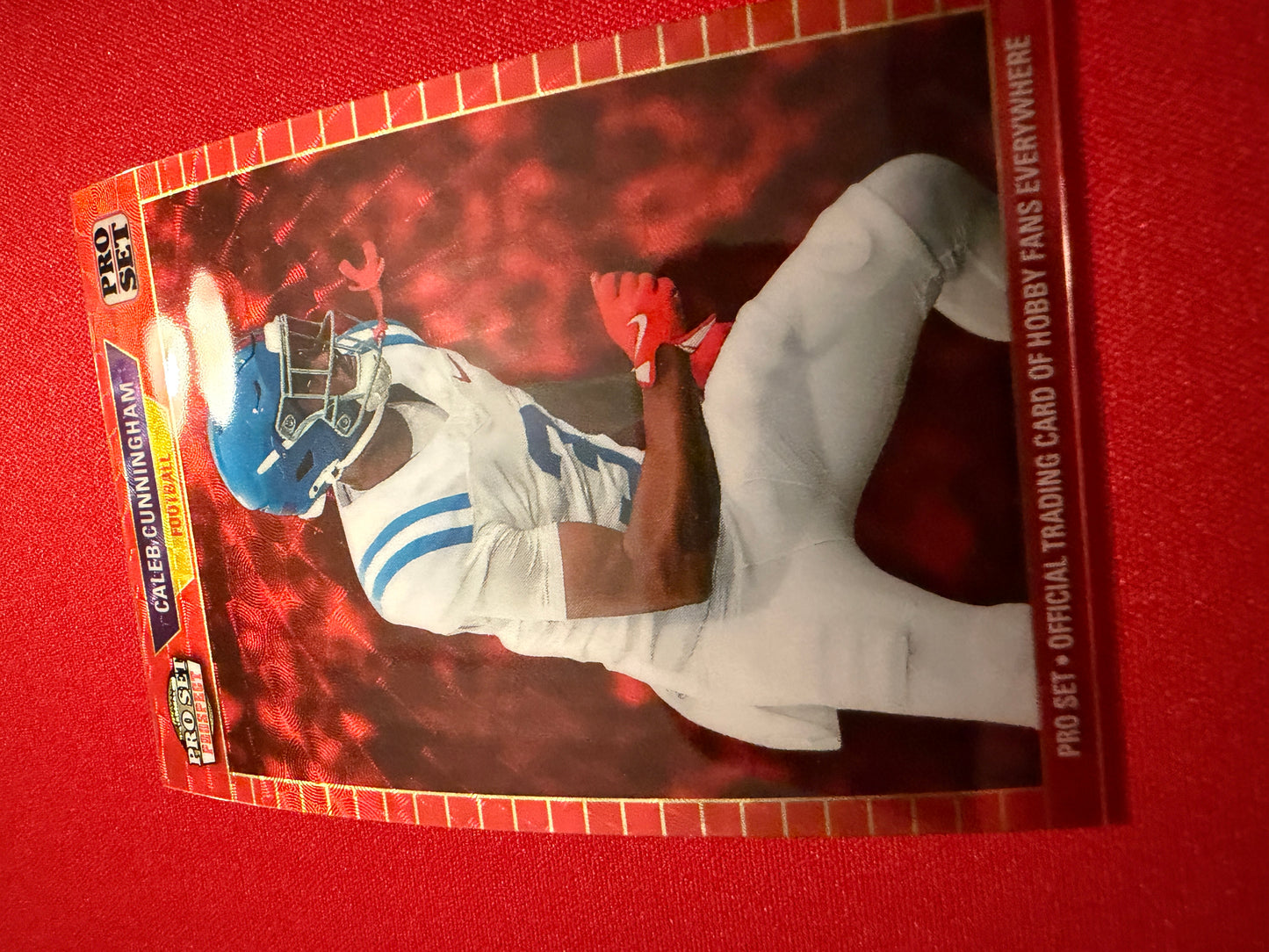 Caleb Cunningham 2026 Leaf Pro Set Metal 1989 Super Prismatic Red Flood 1/1