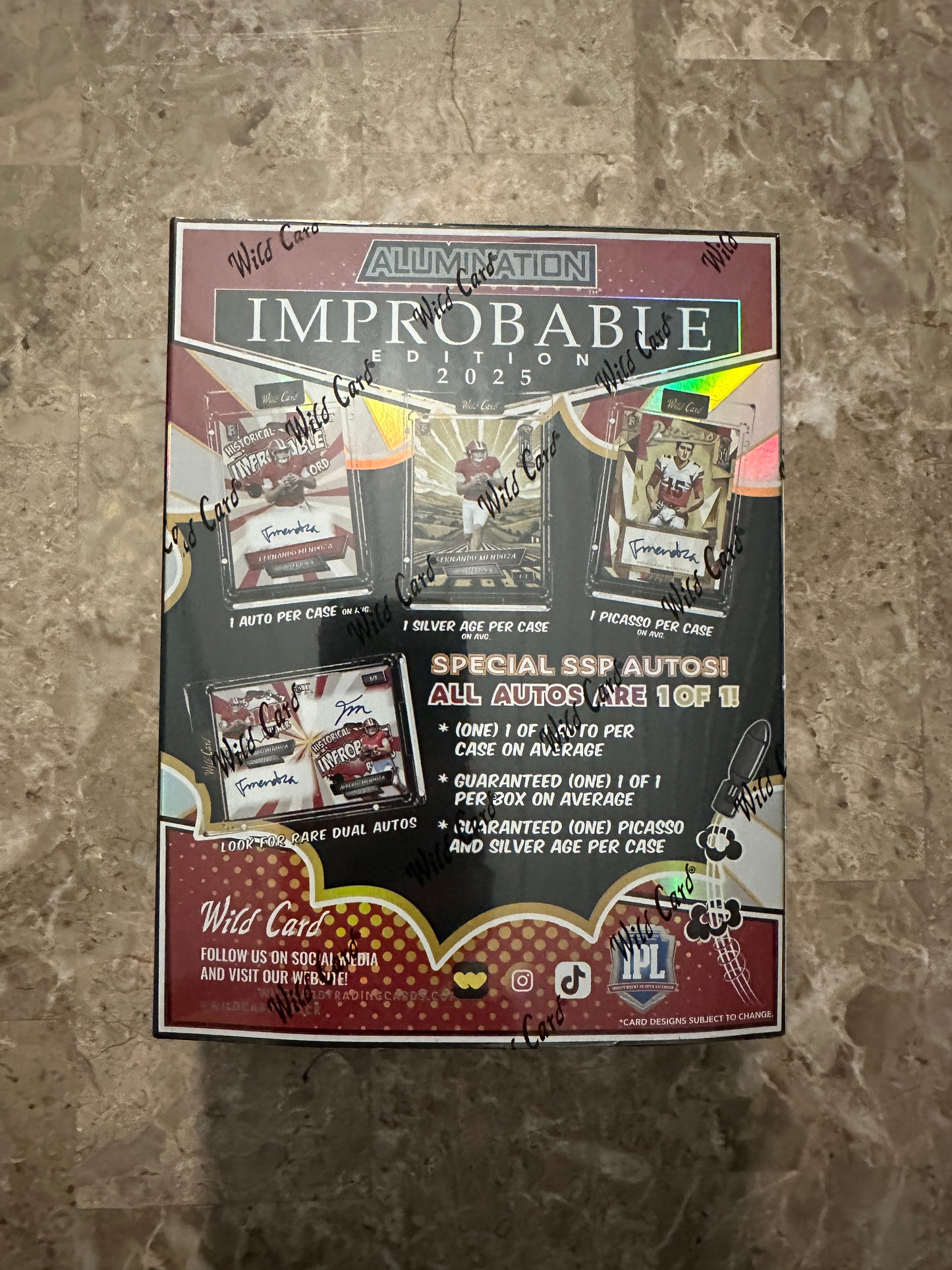 2025 Wild Card Comix Improbable Limited Box - Fernando Mendoza