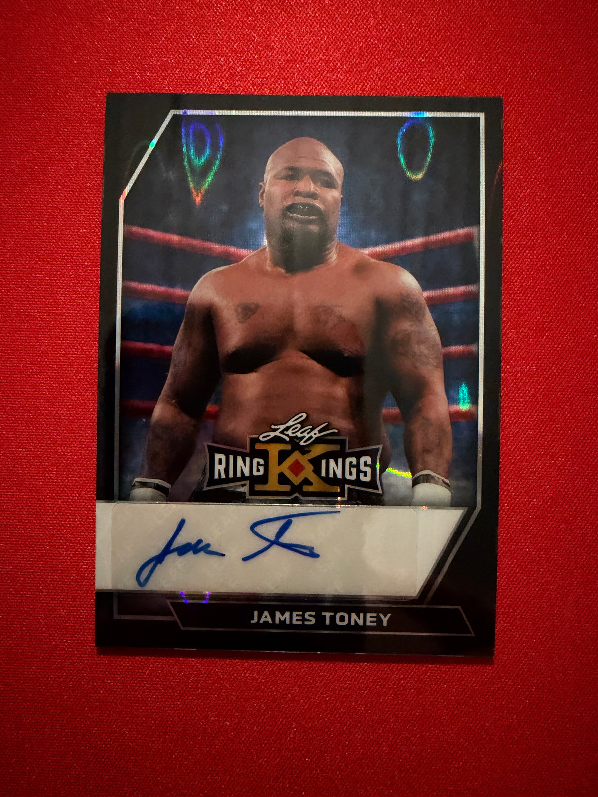 James Toney 2026 Leaf Metal Ring Kings Base Auto Black Lava /2