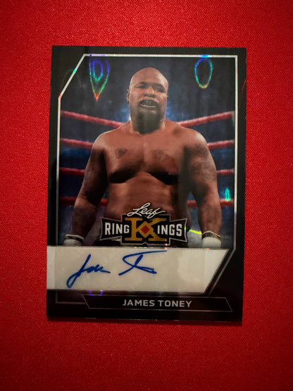 James Toney 2026 Leaf Metal Ring Kings Base Auto Black Lava /2