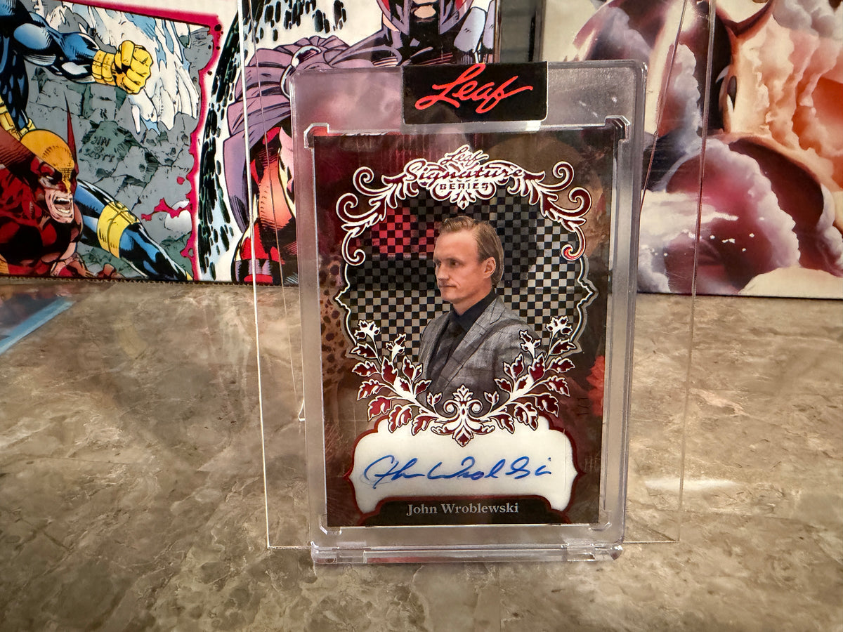 John Wroblewski 2026 Leaf Signature Series Base PETG Clear Auto Red 1/1