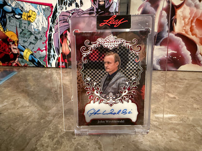 John Wroblewski 2026 Leaf Signature Series Base PETG Clear Auto Red 1/1