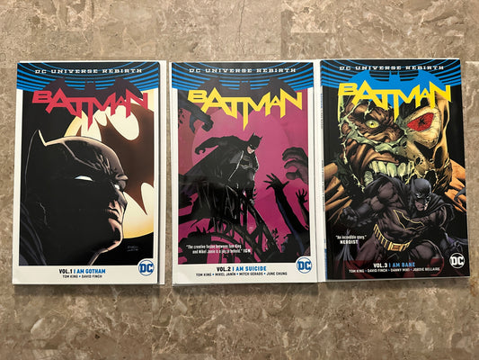 Batman Vol 1,2&3 TPB DC Universe Rebirth (2016 DC)