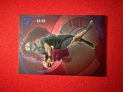 LaNorris Sellers 2025 Panini Silhouette Football Base Blue /99 #8