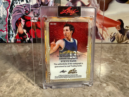 Steve Nash 2026 Leaf Art of Sport Base Auto Bronze /10