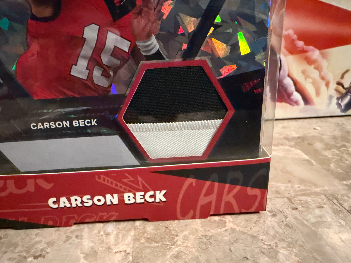 Carson Beck 2024 Collection TruCreator Card Multicolor Relic Cracked Ice #8