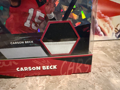 Carson Beck 2024 Collection TruCreator Card Multicolor Relic Cracked Ice #8