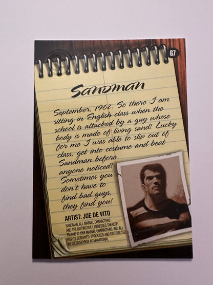 Sandman #67 (1996 Marvel Fleer Spider-Man Premium) - High grade
