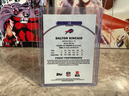 Dalton Kincaid 2025 Topps Finest Football Base Uncommon Black /15 #179