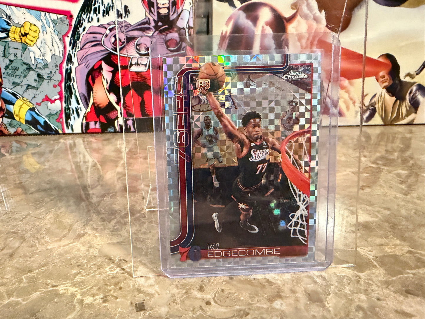 VJ Edgecombe 2026 Topps Chrome Update X-Fractor RC #153