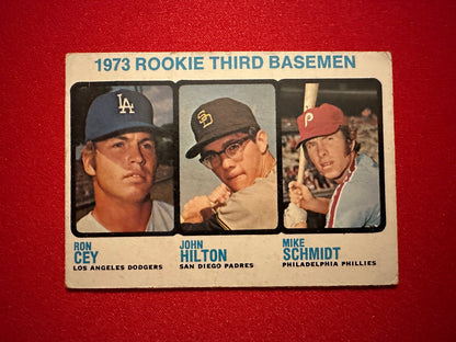 1973 Topps #615 MIKE SCHMIDT Rookie Card RC - Mark on Back - Good Condition
