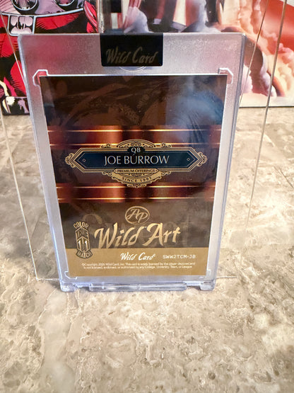 2026 Wild Card Sweet AP Wild Art Joe Burrow True 1/1 Color Match