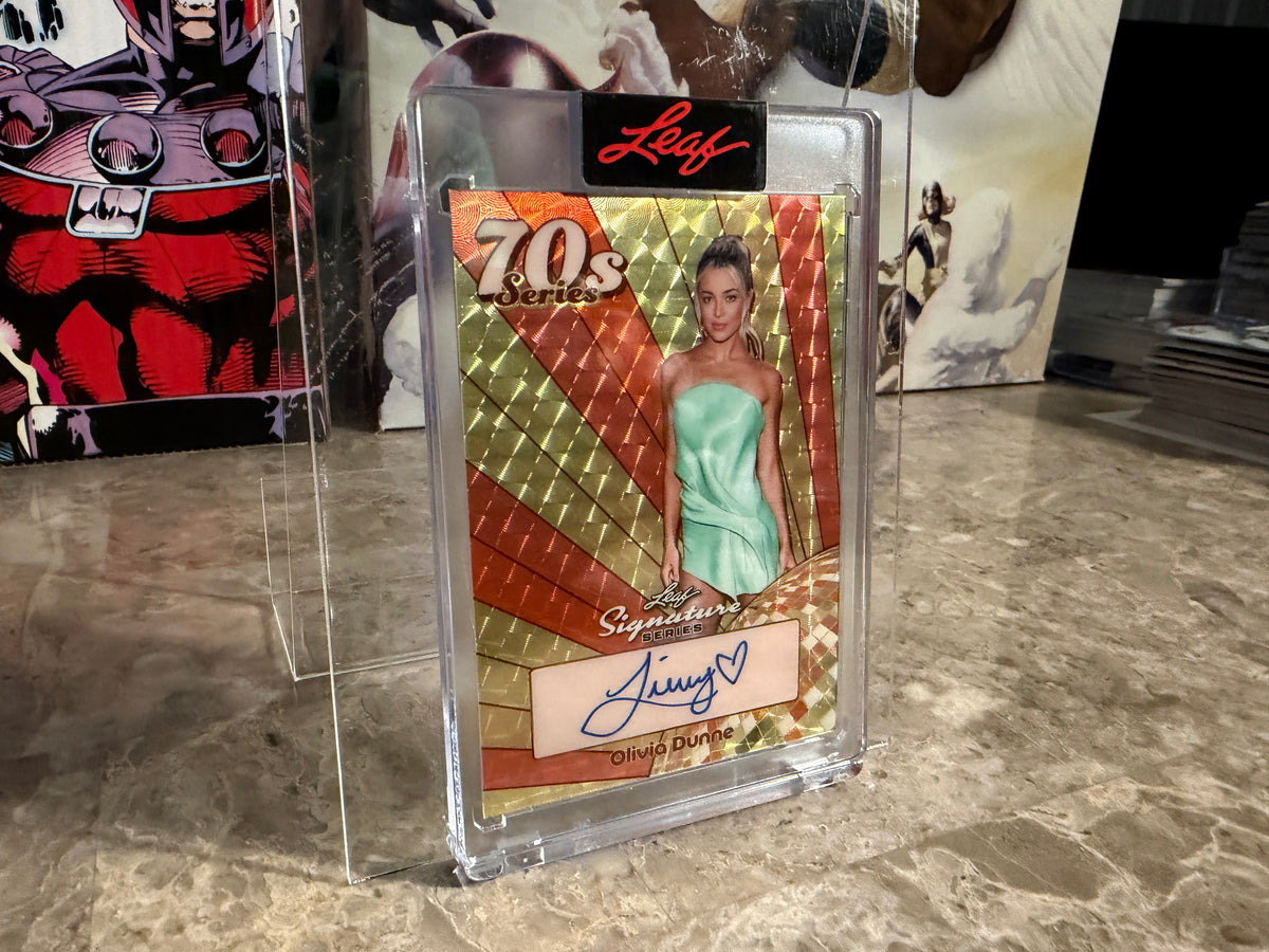 Livvy Dunne 2026 Leaf Signature Series 70s Auto Gold Super Prismatic 1/1