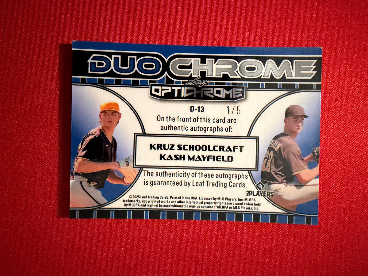 Schoolcraft Kash Mayfield 2025 Leaf Optichrome Duochrome Auto 1/5 Bookend