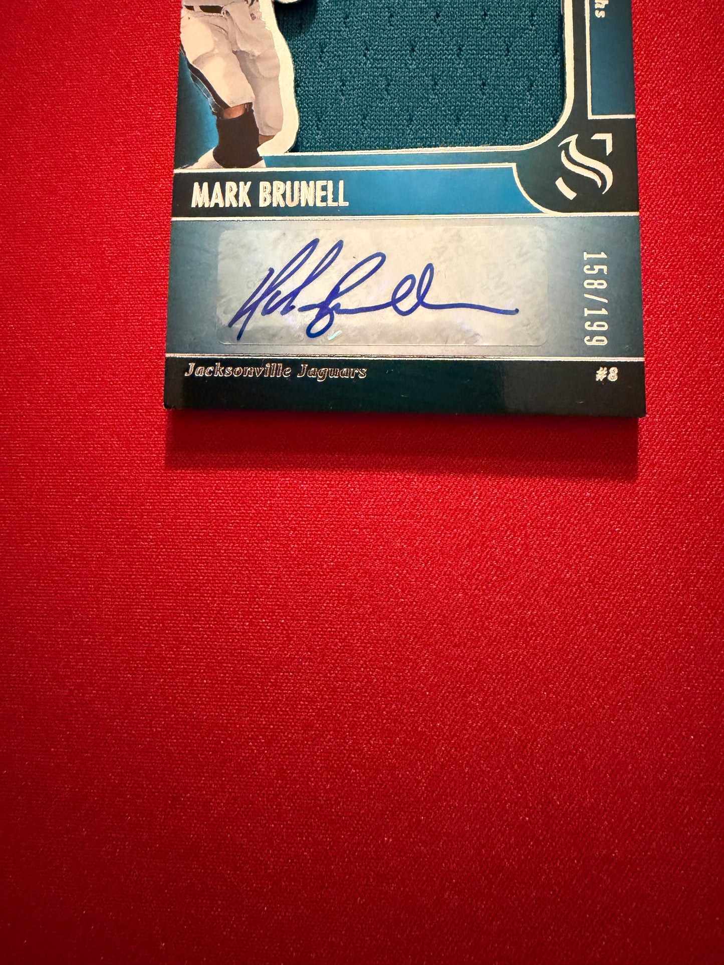 Mark Brunell 2025 Panini Silhouette Football Silhouette Autographs Patch Auto /199