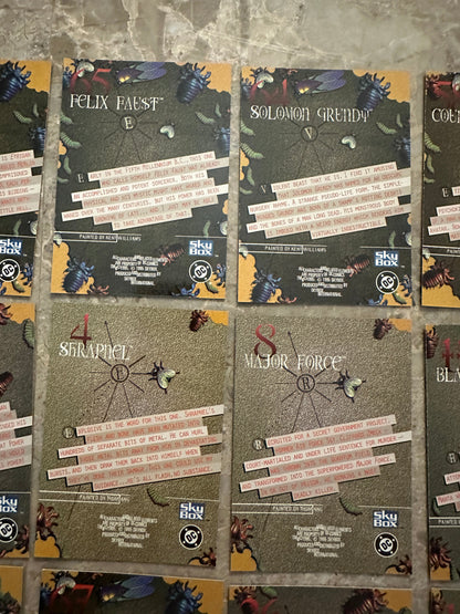 1995 Skybox DC Villains Dark Judgment Lot of 22 Unique