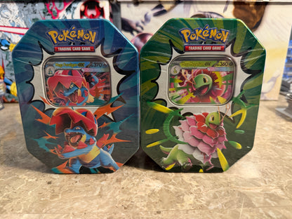 Pokémon TCG: Mega Evolution – Ascended Heroes Tin Set - Feraligatr & Meganium