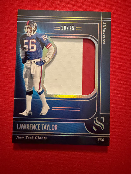 Lawrence Taylor 2025 Panini Silhouette Football Silhouettes Multicolor Patch /25