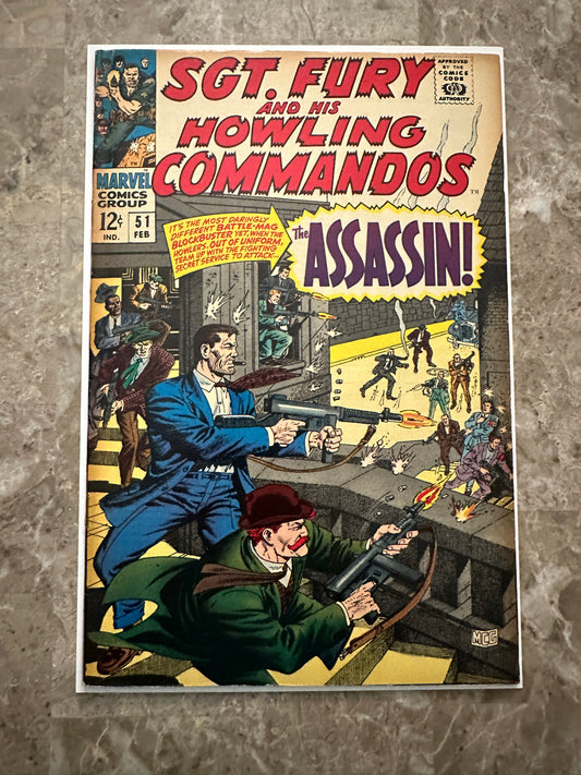 Sgt Fury #51 FN- 5.5 (Marvel Comics 1968)