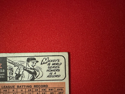 MICKEY MANTLE 2-Card Lot - 1964 Topps #50 & 1966 Topps #50 - Low Grade