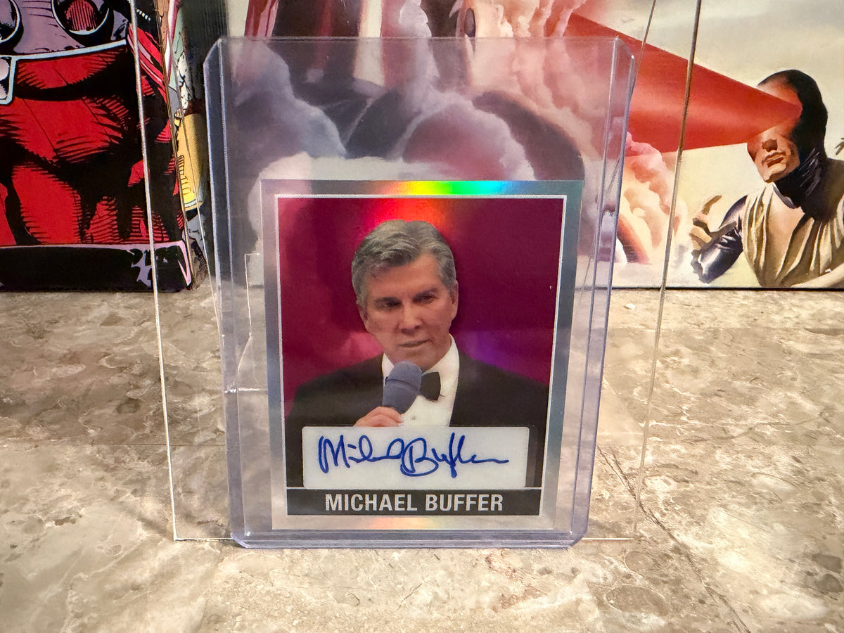 Michael Buffer 2026 Leaf Metal Ring Kings 1948 Auto Pink 1/6 Bookend