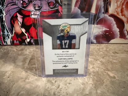 Cam Williams 2026 Leaf Trinity Football Base Auto Pink /4