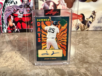 Jason Giambi 2026 Leaf Seasons In The Sun Summer Days Auto Green /7