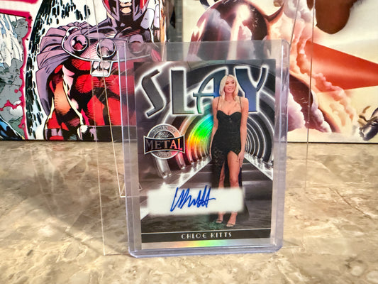 Chloe Kitts 2026 Leaf Metal Women Of Sport Slay Auto Silver /10